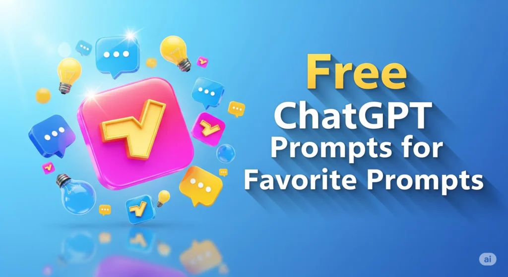 Free ChatGPT Prompts for "Favorite Prompts" | Tutors Bookflicker