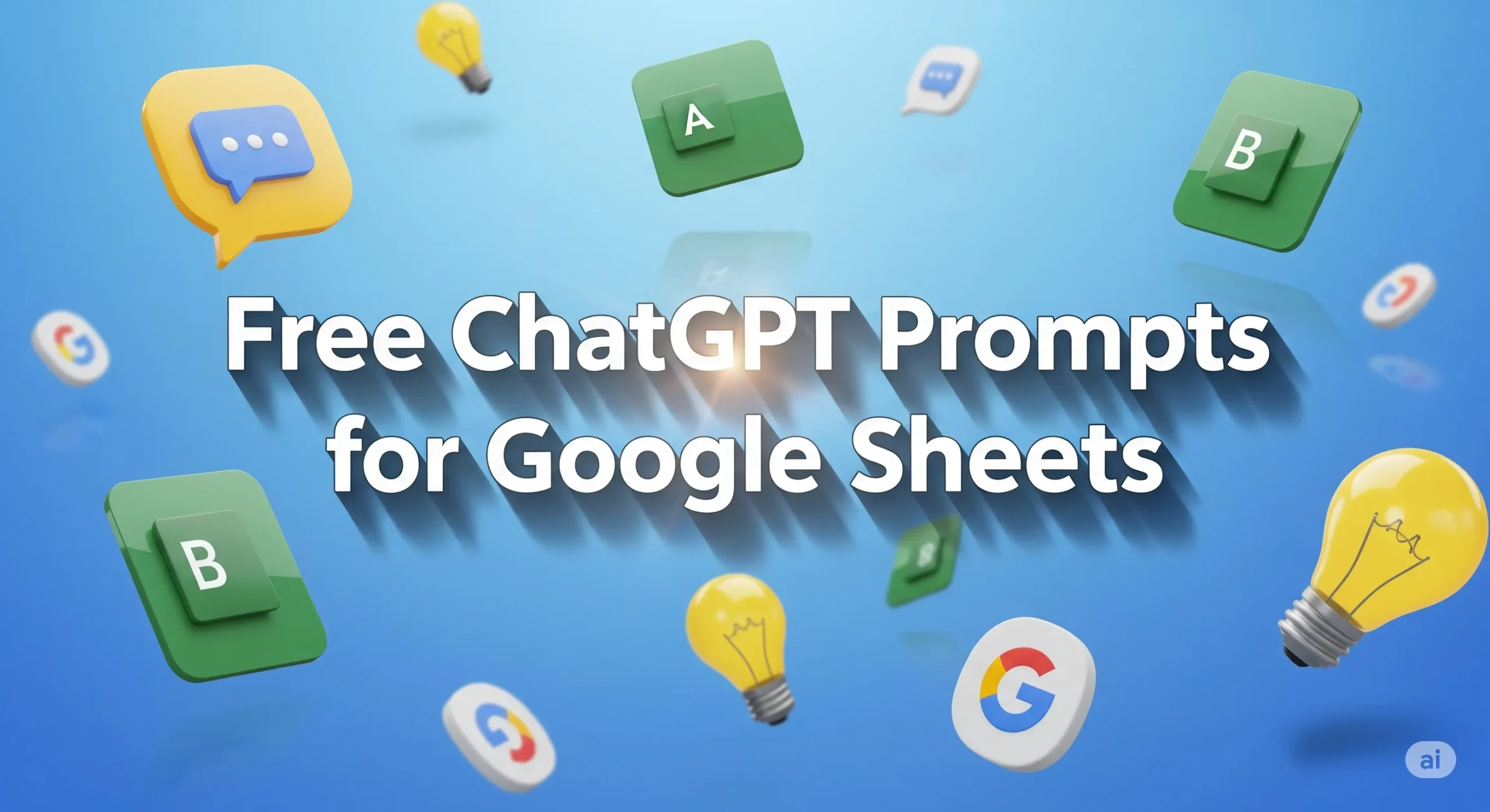 Free ChatGPT Prompts for google sheets bookflicker