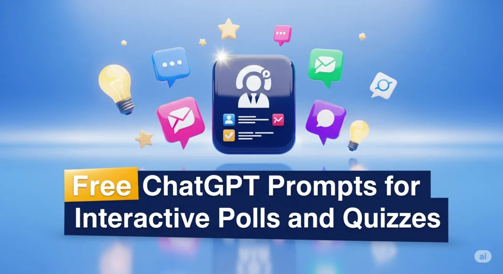 Free ChatGPT Prompts for Interactive Polls and Quizzes | Tutors Bookflicker