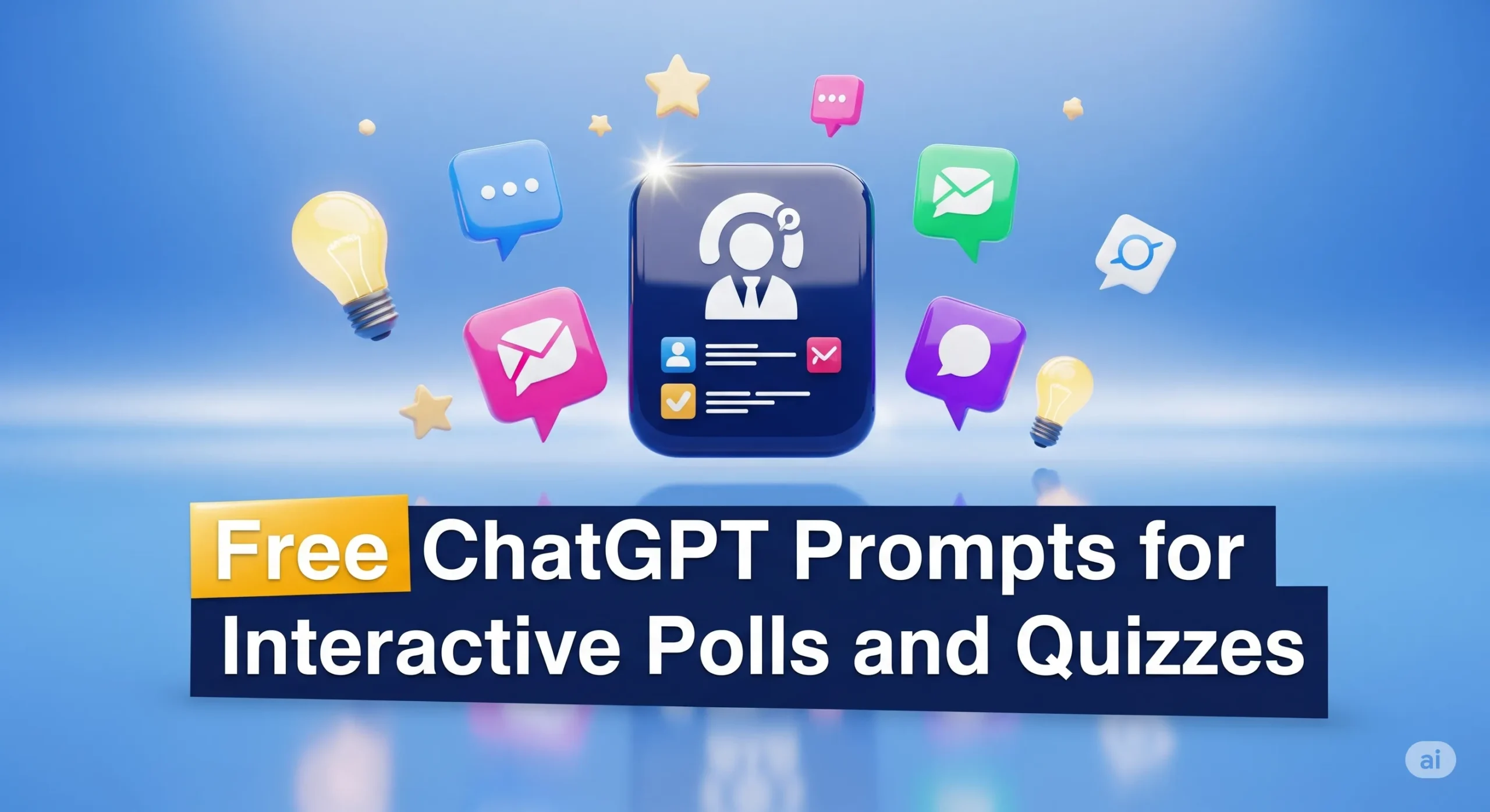 Free ChatGPT Prompts for interactive polls and quizzes bookflicker