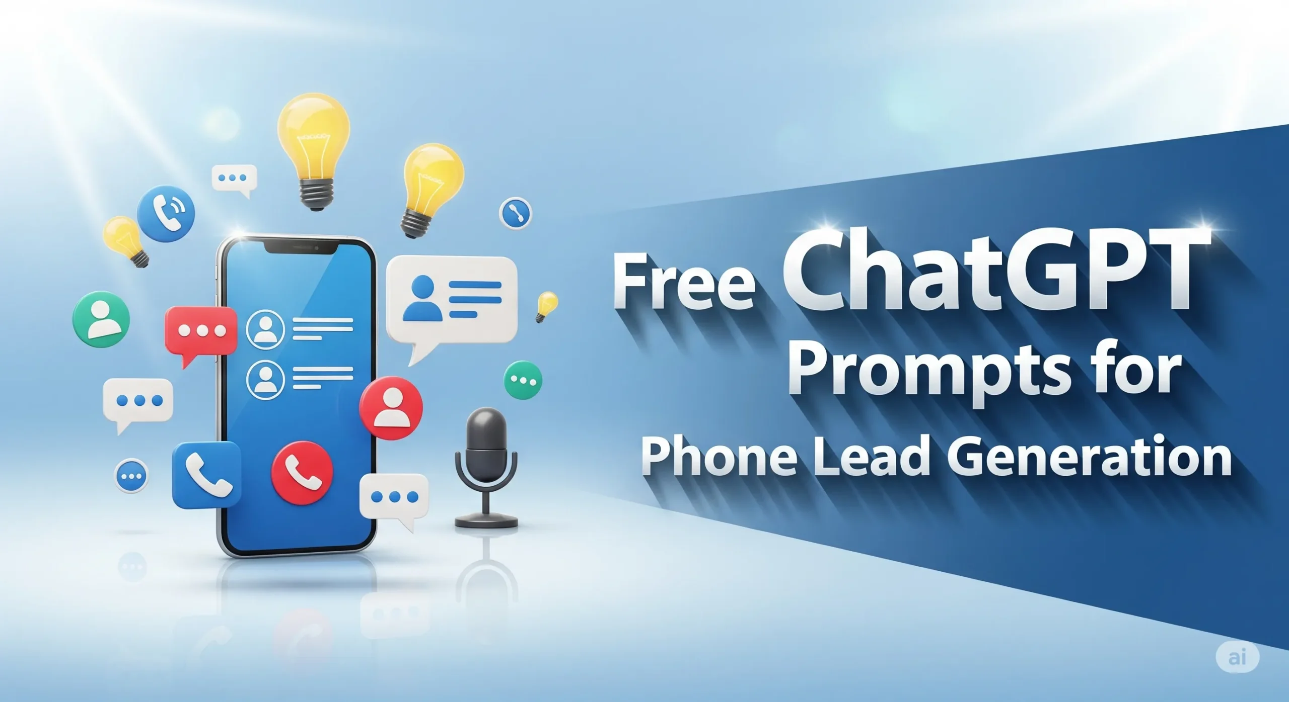 Free ChatGPT Prompts for phone lead generation bookflicker