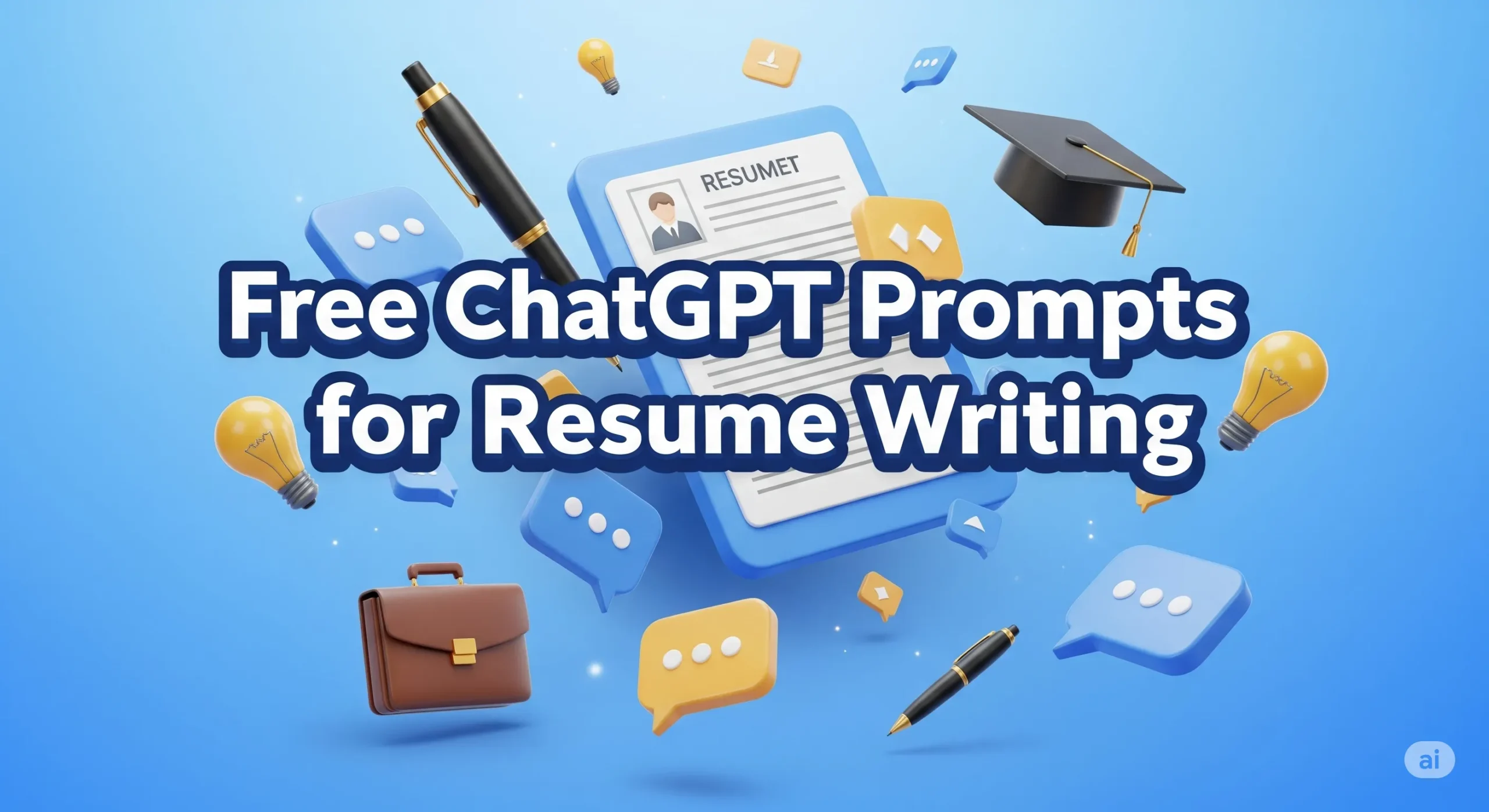 Free ChatGPT Prompts for resume writing bookflicker