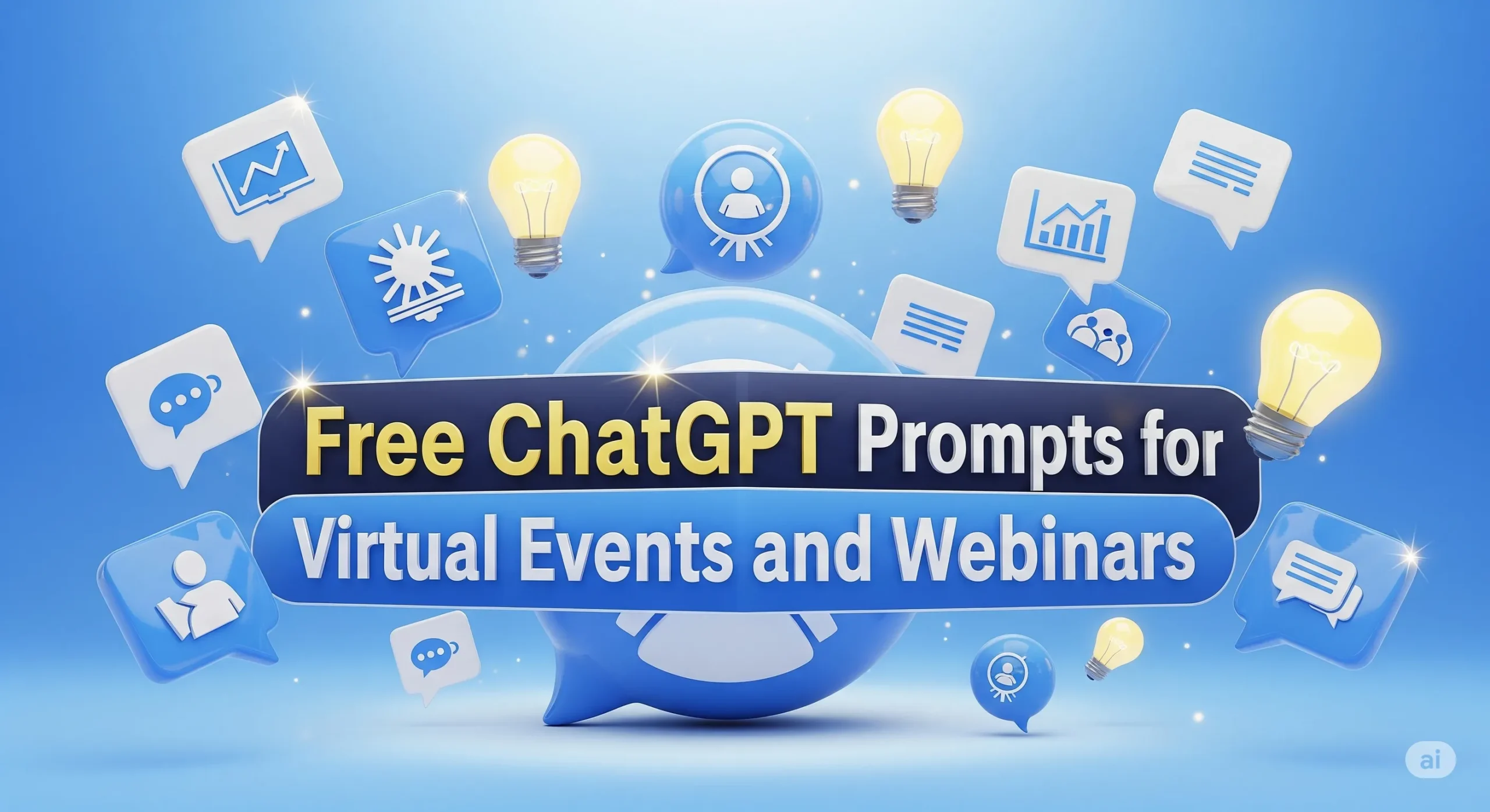 Free ChatGPT Prompts for virtual events and webinar bookflicker