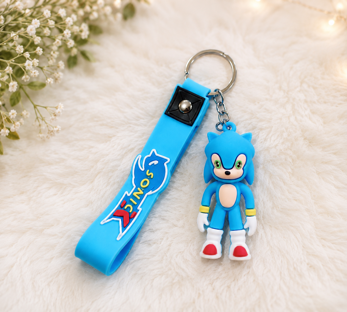sonic blue keyring