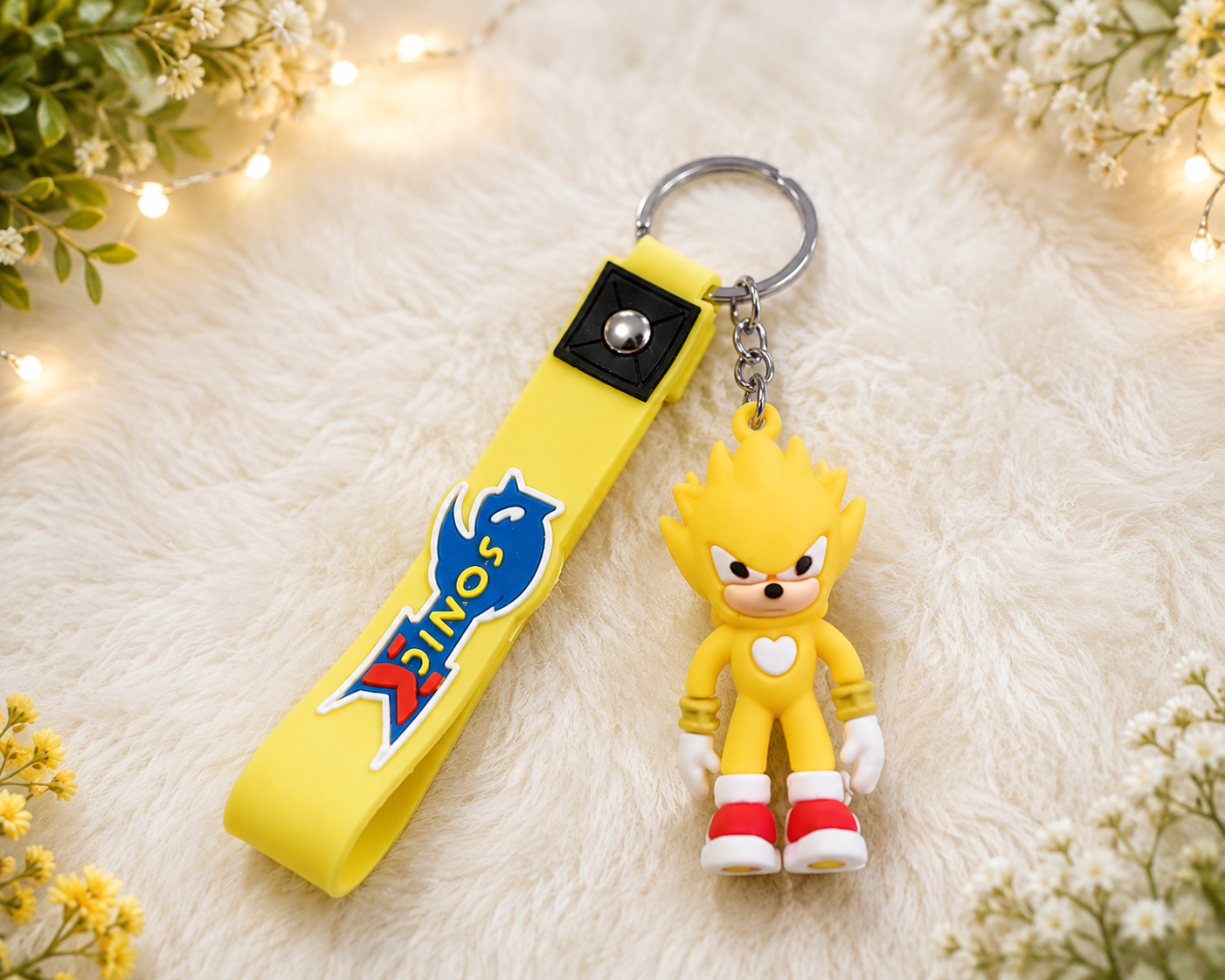 sonic yellow keyring